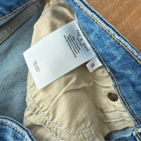 Rag & Bone | Women's Casey High-Rise Ankle Flare Jeans Blue Cindy Wash Denim 26 - Picture 7 of 11